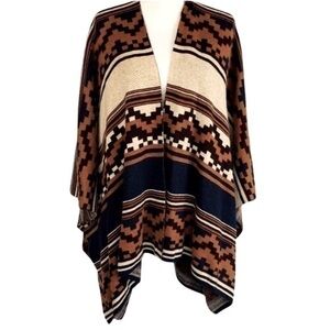 Pink Martini Navaho-Inspired Poncho Size S